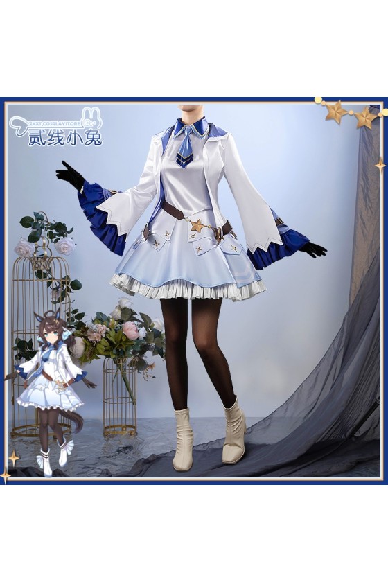 2XXT Cosplay Uma Musume Pretty Derby Daring Tact Pure White Race Outfit Cosplay Costume